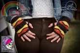 Glamour 4 You - Ann Mancini Williams - Retro Ripples Fingerless Gloves