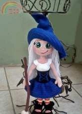 witch doll, blue