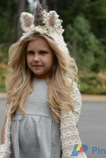 The Velvet Acorn - Heidi May - The Ulyne Unicorn Hooded Scarf