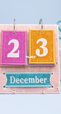 OESD - Freestanding Perpetual Calendar- DST, EXP, HUS, JEF, PES, SVG, VP3 Format Machine embroidery