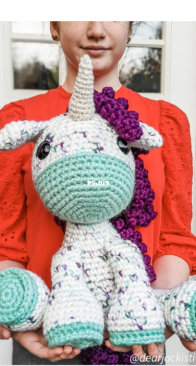 Dear Jacki Stitchery - Jacki Donhou - Big Fairlee the Unicorn