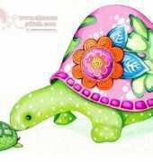HAED HAEANK 356 Mom and Baby Turtle BY Annya Kai