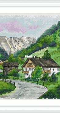 Alpine Landscape by Anna Ulchitskaya