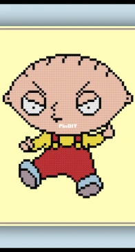 Cross Stitch Quest - Stewie Griffin - Family Guy - Free
