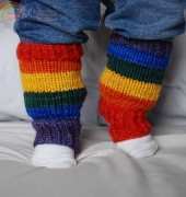 Yarn & Pointy Sticks - Toasty Talus-Legwarmers by Clare Devine