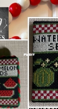 Stitching with the Housewives - Watermelon Seeds