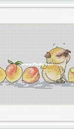 Pugs Series - Pug and Peaches by Katerina Besperstova XSD