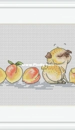 Pugs Series - Pug and Peaches by Katerina Besperstova XSD