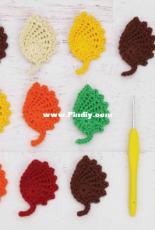 Yarn Blossom Boutique - Melissa Bradley - Lacey Autumn Leaves - Free