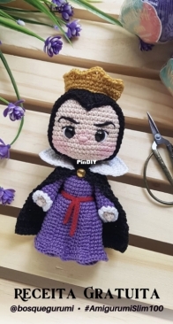 Bosquegurumi - Paola Fajonni - Maleficent - Maléfica - Portuguese - Free