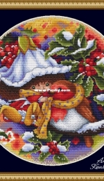 Victoria Plum and Tiny Amaranth - Fire Finch by Alena Koshkina