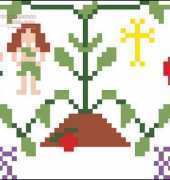 The Sampler Girl (TSG) - The Adam and Eve Ornament