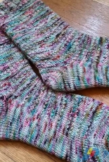 Slippery Slopes Sock by Michele Brown-Free