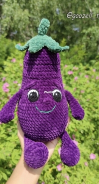 Goozell Toys - Guzel Tinchurina - Гузель Тинчурина - Senior Eggplant - Сеньор Баклажан - Russian