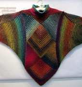 Miteriffic Poncho by Melody Johnson / Fibermania-Free