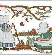 November from Leisure Arts 3263 Sunbonnet Sue Yesteryears Sweetheart