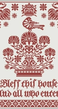 Modern Folk Embroidery - Bless This House  XSD+PCS