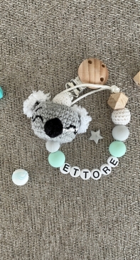 Koala Pacifier Clip