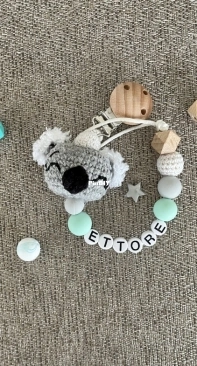 Koala Pacifier Clip