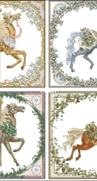 Teresa Wentzler LA 3011 Carousel Horses for all seasons PCS