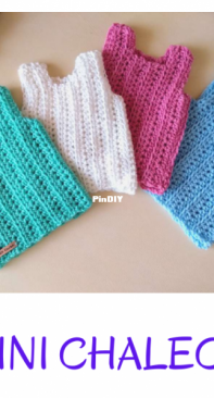 Vigi Crochet - Verónica Gigliotti - Mini Chaleco - Spanish