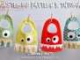 Stubbornly Crafty Monster bibs