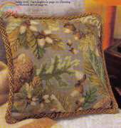 Acorn Pillow by Donna Vermillion Giampa from Just Cross Stitch Dec 1999