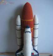 Crochet Space Shuttle by Emily Premise-Conclusion