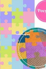 Blanket puzzle in technique from corner to corner c2c - Russian