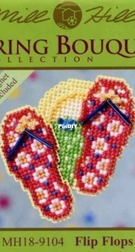 Mill Hill - Spring Bouquet Collection MH18-9104 Flip Flops XSD