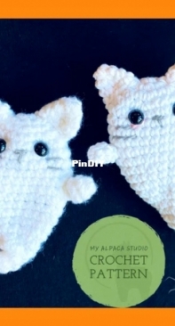 MyAlpacaStudio. Cat Pocket Doll Amigurumi | Halloween Spooky Decor