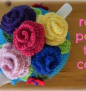 The Green Dragonfly- Janette Williams- Rosy posy tea cosy - Free