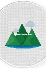 Daily Cross Stitch - Green Mountains