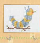 Mini Caterpillar by Eliza Edwards - Miss Woolys Mini Cross-Stitch