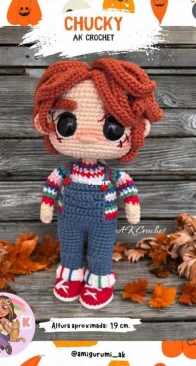 AmigurumisAK - Zayda Arteche - Chucky - Spanish