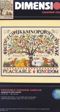Dimensions - 35003 Peaceble Kingdom Sampler XSD+PAT