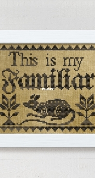 Modern Folk Embroidery - Dark Crosses - This Is My Familiar  XSD + PCS