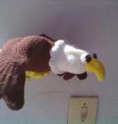 Mi águila amigurumi.