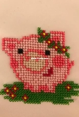 Lovely pink little pig