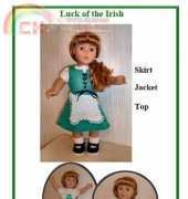 Unknow Designer-Luck of the Irish Doll Clothes for 18"inch Dolls