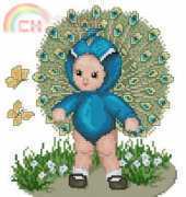 Ellen Maurer Stroh EMS - Peacock Baby