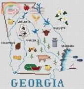 Sue Hillis Georgia Map