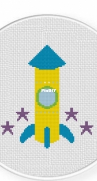 Daily Cross Stitch - Thin Rocket