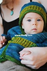 Seamless Wrap Sweater (Infant + Toddler Sizing) by Carina Spencer