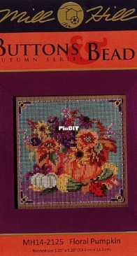 Mill Hill - MH14-2125 - Buttons & Beads Autumn Series - Floral Pumpkin