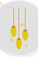 Daily Cross Stitch  - Hanging Christmas Lights