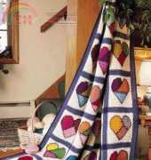 Mended Hearts Afghan by Darla J. Fanton