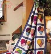 Mended Hearts Afghan by Darla J. Fanton