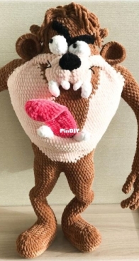 Evgenia knitted toys - Evgenia Gavrilova - Tasmanian Devil - English Translated