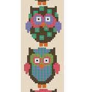 Two Green Zebras BWN010 Owls